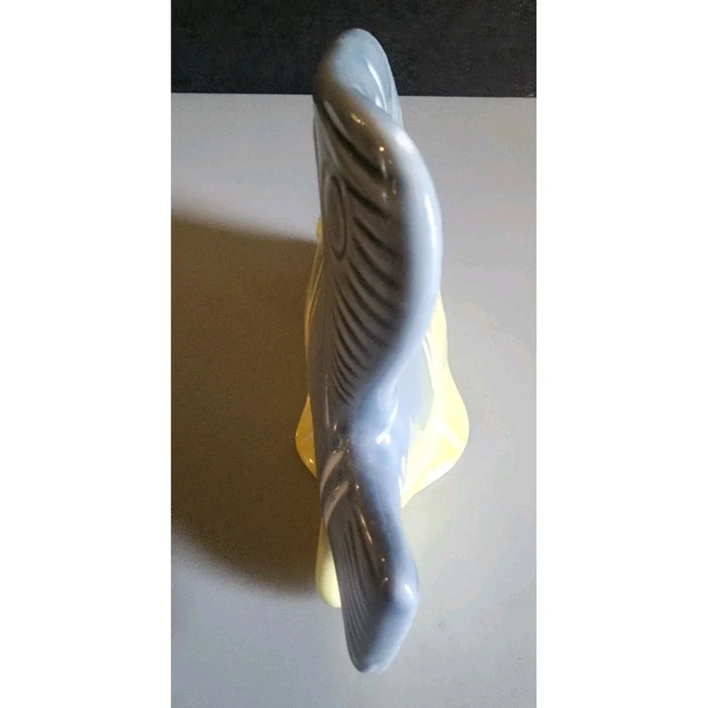 Vintage Ceramic Angel Fish Figurine Sculpture Beach House Nautical Decor